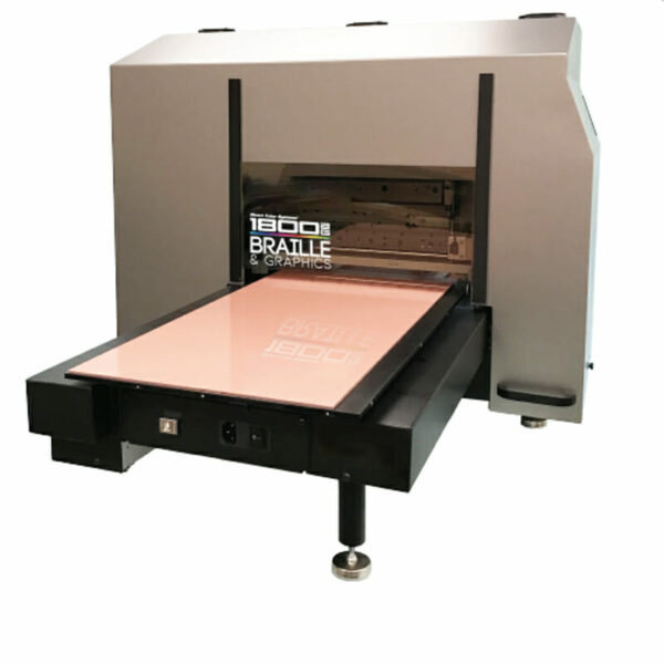 Left Facing Direct Color Systems Braille & Graphics UV Flatbed Printer; 1800BG