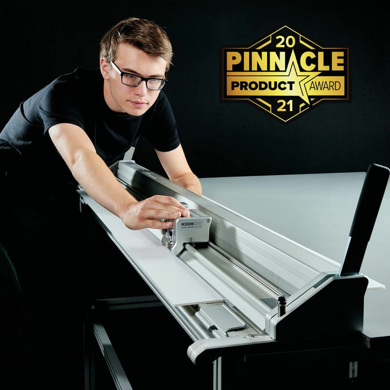"2021 Pinnacle Product Award" for Evolution3 SmartFold Cutter with Technician Demonstration